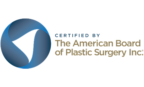 American Board of Plastic Surgery certification logo.